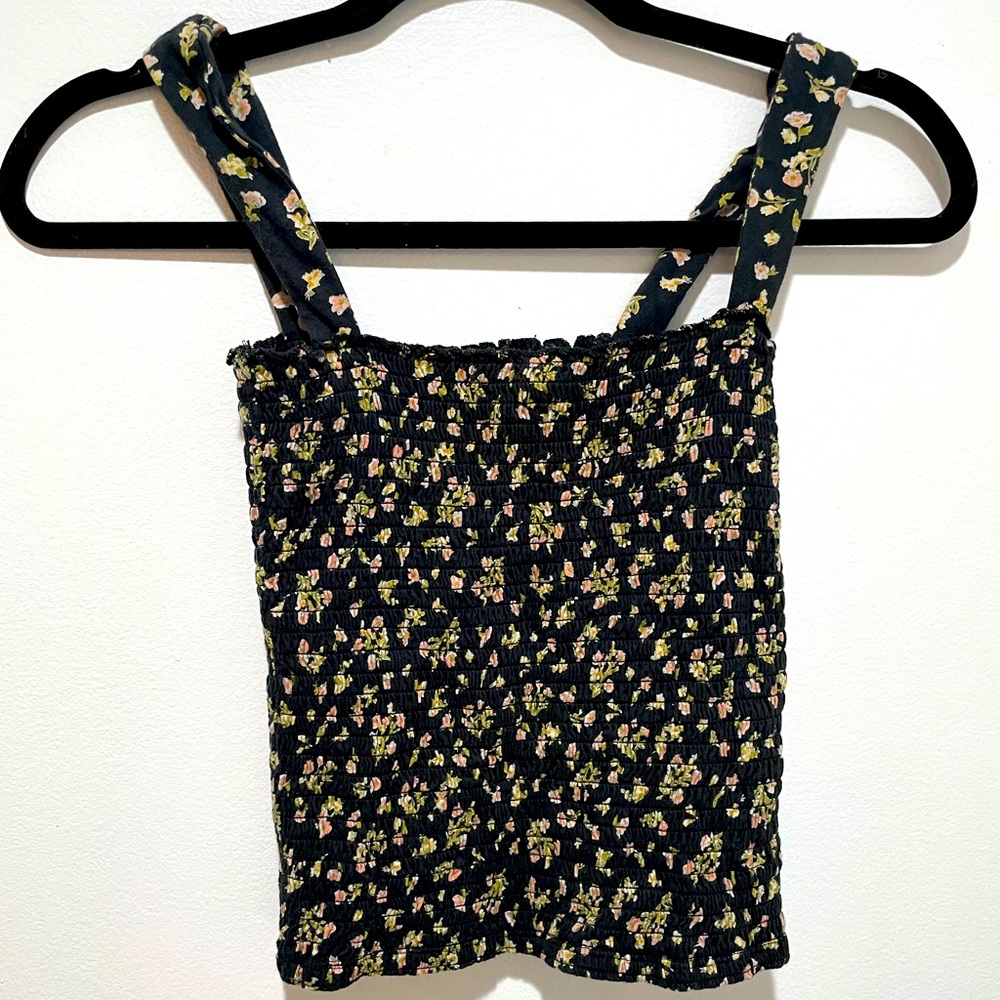Fitted floral bodice top